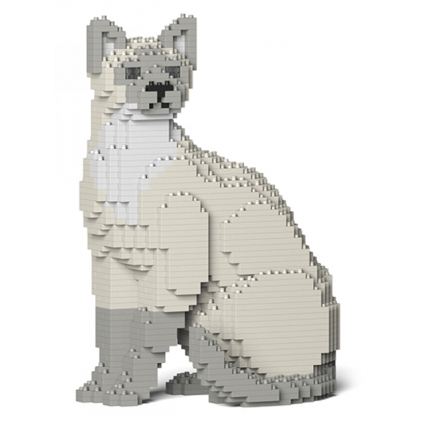 Jekca - Tonkinese Cat 01S-M02 - Lego - Sculpture - Construction - 4D - Brick Animals - Toys