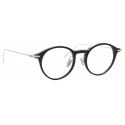 Linda Farrow - Occhiali da Vista Linear Arris Ovale in Nero - LF06C2OPT - Linda Farrow Eyewear