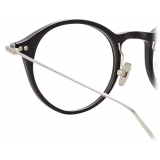 Linda Farrow - Linear Arris Oval Optical Glasses in Black - LF06C2OPT - Linda Farrow Eyewear