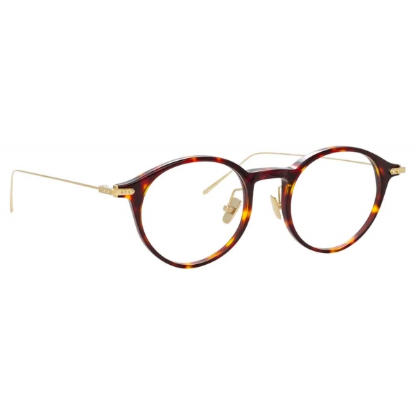 Linda Farrow - Linear Arris Oval Optical Glasses in Tortoiseshell - LF06C3OPT - Linda Farrow Eyewear