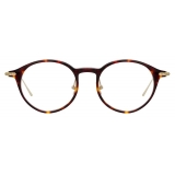 Linda Farrow - Linear Arris Oval Optical Glasses in Tortoiseshell - LF06C3OPT - Linda Farrow Eyewear