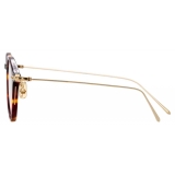 Linda Farrow - Linear Arris Oval Optical Glasses in Tortoiseshell - LF06C3OPT - Linda Farrow Eyewear