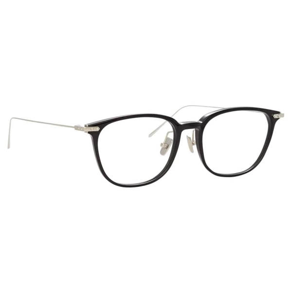 Linda Farrow - Linear Wright A Rectangular Optical Glasses in Black - LF07AC2OPT - Linda Farrow Eyewear