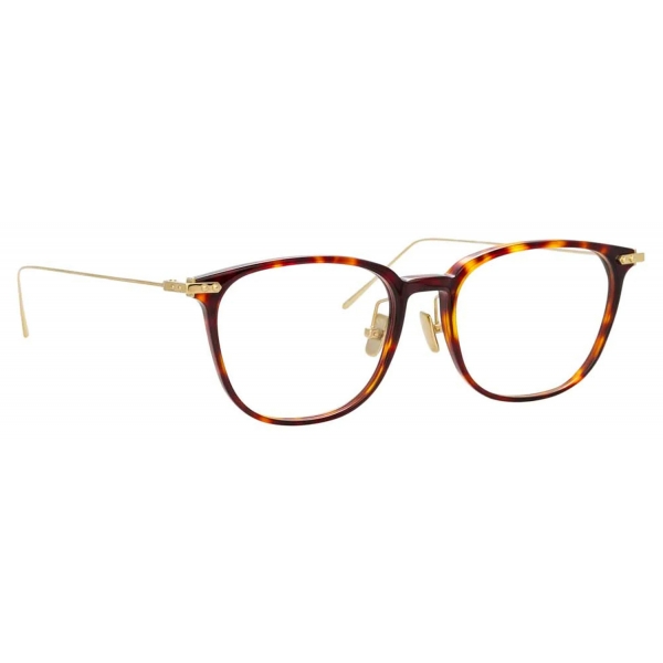 Linda Farrow - Linear Wright A Rectangular Optical Glasses in Tortoiseshell - LF07AC3OPT - Linda Farrow Eyewear