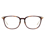 Linda Farrow - Linear Wright A Rectangular Optical Glasses in Tortoiseshell - LF07AC3OPT - Linda Farrow Eyewear