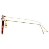 Linda Farrow - Linear Wright A Rectangular Optical Glasses in Tortoiseshell - LF07AC3OPT - Linda Farrow Eyewear