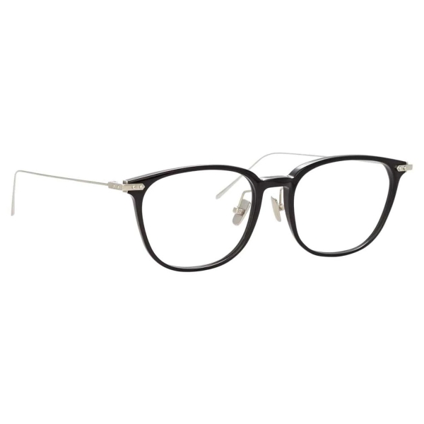 Linda Farrow - Linear Wright Rectangular Optical Glasses in Black - LF07C2OPT - Linda Farrow Eyewear