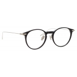 Linda Farrow - Linear Chevron A Oval Optical Glasses in Black - LF08AC2OPT - Linda Farrow Eyewear