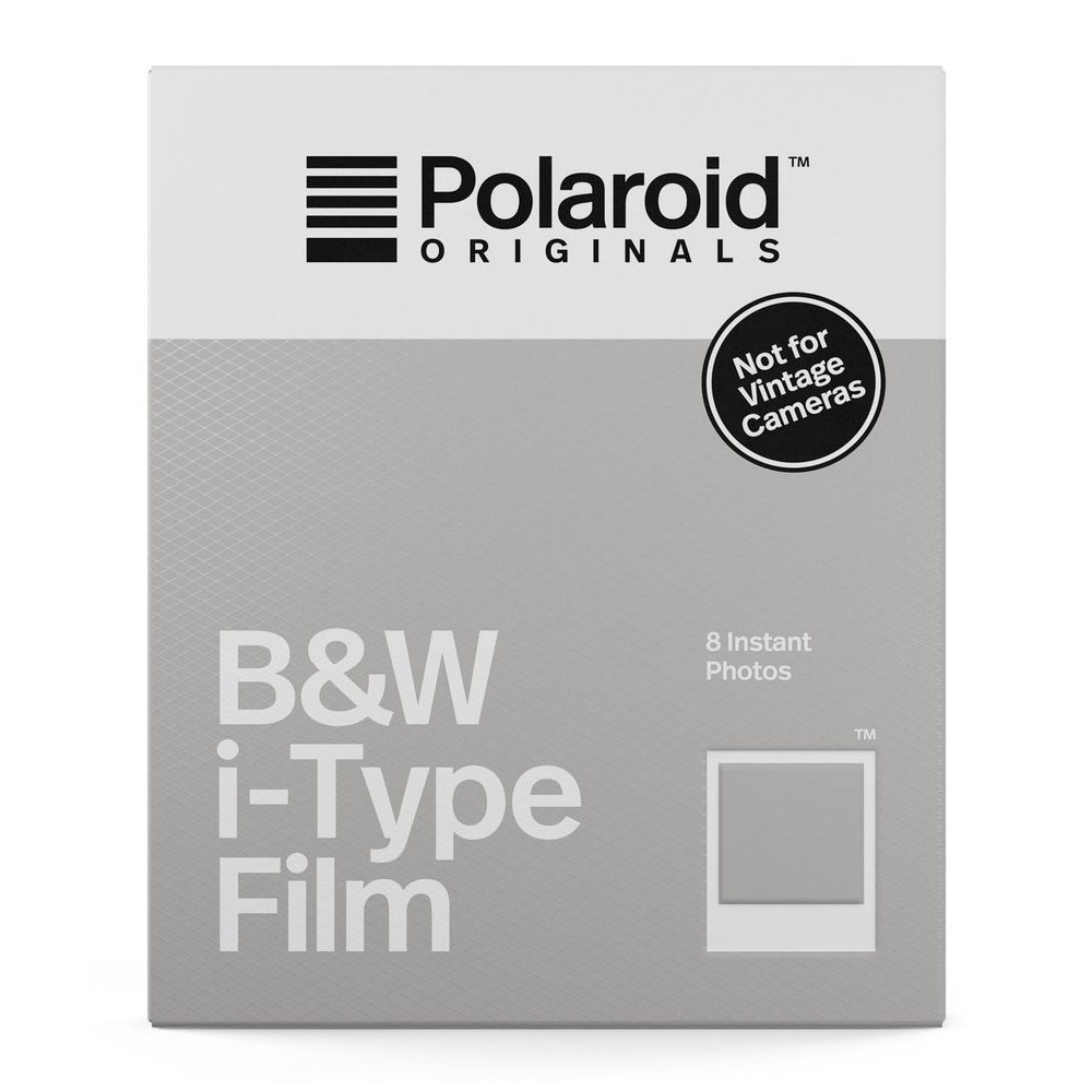Polaroid Originals - Pellicole in Bianco e Nero per iType - Frame Bianco  Classico - Film per Polaroid Camera i-Type - OneStep 2 - Avvenice