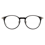 Linda Farrow - Linear Chevron A Oval Optical Glasses in Black - LF08AC2OPT - Linda Farrow Eyewear