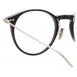 Linda Farrow - Linear Chevron A Oval Optical Glasses in Black - LF08AC2OPT - Linda Farrow Eyewear