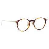 Linda Farrow - Linear Chevron A Oval Optical Glasses in Tortoiseshell - LF08AC3OPT - Linda Farrow Eyewear