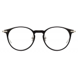 Linda Farrow - Linear Chevron Oval Optical Glasses in Black - LF08C2OPT - Linda Farrow Eyewear