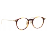 Linda Farrow - Linear Chevron Oval Optical Glasses in Tortoiseshell - LF08C3OPT - Linda Farrow Eyewear