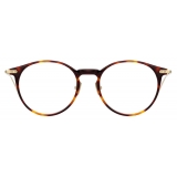 Linda Farrow - Linear Chevron Oval Optical Glasses in Tortoiseshell - LF08C3OPT - Linda Farrow Eyewear