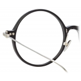 Linda Farrow - Linear Savoye A Round Optical Glasses in Black - LF09AC2OPT - Linda Farrow Eyewear