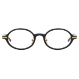 Linda Farrow - Linear Eaves A Oval Optical Glasses in Black - LF11AC1OPT - Linda Farrow Eyewear