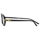 Linda Farrow - Linear Eaves A Oval Optical Glasses in Black - LF11AC1OPT - Linda Farrow Eyewear