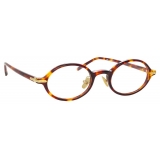 Linda Farrow - Linear Eaves A Oval Optical Glasses in Tortoiseshell - LF11AC2OPT - Linda Farrow Eyewear