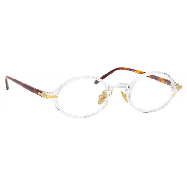 Linda Farrow - Linear Eaves A Oval Optical Glasses in Clear - LF11AC3OPT - Linda Farrow Eyewear