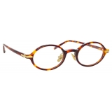 Linda Farrow - Linear Eaves Oval Optical Glasses in Tortoiseshell - LF11C2OPT - Linda Farrow Eyewear