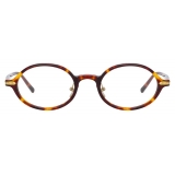 Linda Farrow - Linear Eaves Oval Optical Glasses in Tortoiseshell - LF11C2OPT - Linda Farrow Eyewear