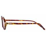 Linda Farrow - Linear Eaves Oval Optical Glasses in Tortoiseshell - LF11C2OPT - Linda Farrow Eyewear