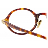 Linda Farrow - Linear Eaves Oval Optical Glasses in Tortoiseshell - LF11C2OPT - Linda Farrow Eyewear