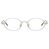 Linda Farrow - Linear Eaves Oval Optical Glasses in Clear - LF11C3OPT - Linda Farrow Eyewear