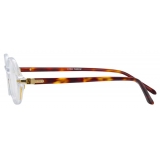 Linda Farrow - Linear Eaves Oval Optical Glasses in Clear - LF11C3OPT - Linda Farrow Eyewear