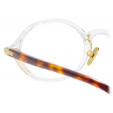 Linda Farrow - Linear Eaves Oval Optical Glasses in Clear - LF11C3OPT - Linda Farrow Eyewear