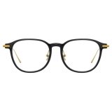 Linda Farrow - Linear Meier A D-Frame Optical Glasses in Black - LF16AC1OPT - Linda Farrow Eyewear