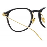 Linda Farrow - Linear Meier D-Frame Optical Glasses in Black - LF16C1OPT - Linda Farrow Eyewear