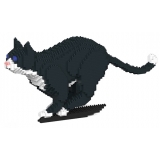 Jekca - Tuxedo Cat 06S - Lego - Scultura - Costruzione - 4D - Animali di Mattoncini - Toys