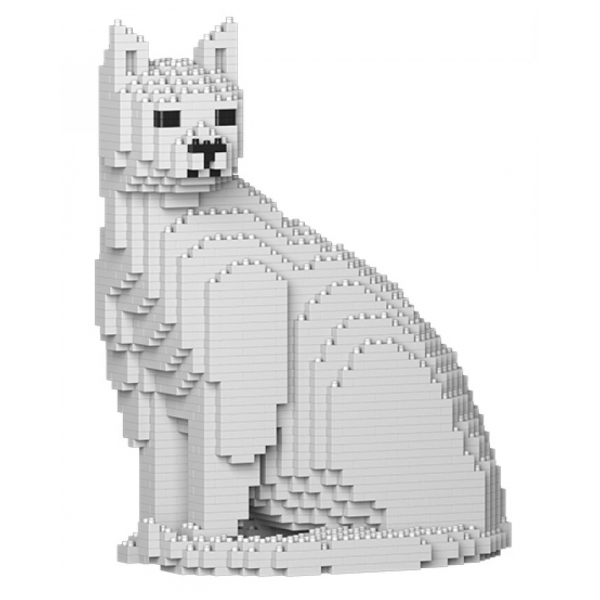 Jekca - Cat 06S-M01 - Lego - Scultura - Costruzione - 4D - Animali di Mattoncini - Toys