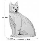 Jekca - Cat 06S-M01 - Lego - Scultura - Costruzione - 4D - Animali di Mattoncini - Toys