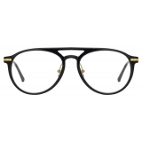 Linda Farrow - Linear Ando A Aviator Optical Glasses in Black - LF23AC1OPT - Linda Farrow Eyewear