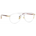 Linda Farrow - Linear Ando A Aviator Optical Glasses in Clear - LF23AC4OPT - Linda Farrow Eyewear