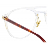 Linda Farrow - Linear Ando A Aviator Optical Glasses in Clear - LF23AC4OPT - Linda Farrow Eyewear