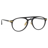 Linda Farrow - Linear Ando Aviator Optical Glasses in Black - LF23C1OPT - Linda Farrow Eyewear