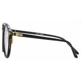 Linda Farrow - Linear Ando Aviator Optical Glasses in Black - LF23C1OPT - Linda Farrow Eyewear