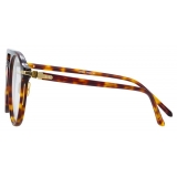 Linda Farrow - Occhiali da Vista Aviatore Linear Ando in Tartaruga - LF23C2OPT - Linda Farrow Eyewear