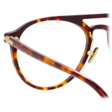 Linda Farrow - Linear Ando Aviator Optical Glasses in Tortoiseshell - LF23C2OPT - Linda Farrow Eyewear
