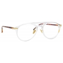 Linda Farrow - Linear Ando Aviator Optical Glasses in Clear - LF23C4OPT - Linda Farrow Eyewear