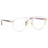 Linda Farrow - Occhiali da Vista Aviatore Linear Ando in Chiaro - LF23C4OPT - Linda Farrow Eyewear