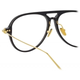 Linda Farrow - Occhiali da Vista Aviatore Linear Gilles A in Nero - LF24AC1OPT - Linda Farrow Eyewear