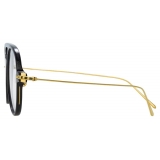 Linda Farrow - Linear Gilles Aviator Optical Glasses in Black - LF24C1OPT - Linda Farrow Eyewear