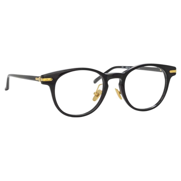 Linda Farrow - Linear Bay A D-Frame Optical Glasses in Black - LF25AC1OPT - Linda Farrow Eyewear