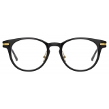 Linda Farrow - Linear Bay A D-Frame Optical Glasses in Black - LF25AC1OPT - Linda Farrow Eyewear