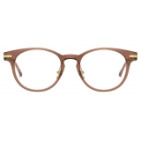 Linda Farrow - Linear Bay A D-Frame Optical Glasses in Tortoiseshell - LF25AC2OPT - Linda Farrow Eyewear